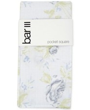 Bar III Men's Rose Grid-Print Pocket Square