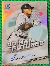 2021 Bowman Chrome 40-Man Futures Auto /99 Yoelqui Cespedes #FMFA-YC Auto