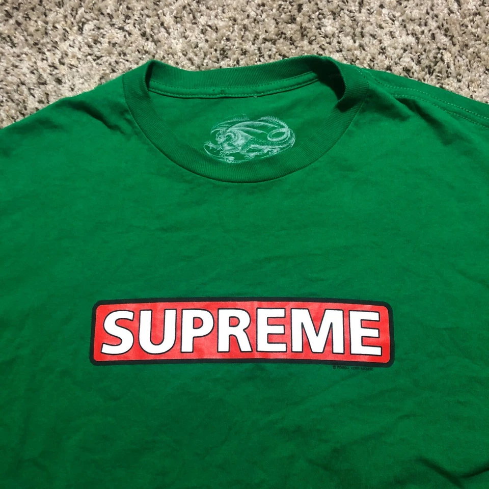 Camisa De Colección Powell Peralta Supreme Crown Hombres Talla L Skateboarding Verde Manga Larga Foto 2 de 4