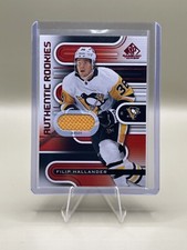 2022-23 SP Game Used- Authentic Rookies Red Jersey #153 Filip Hallander MEM, RC