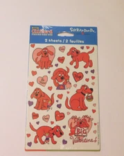 Stickety Doo-Da ~Clifford Valentine's~ 2 Sheets American Greetings Sealed Pack