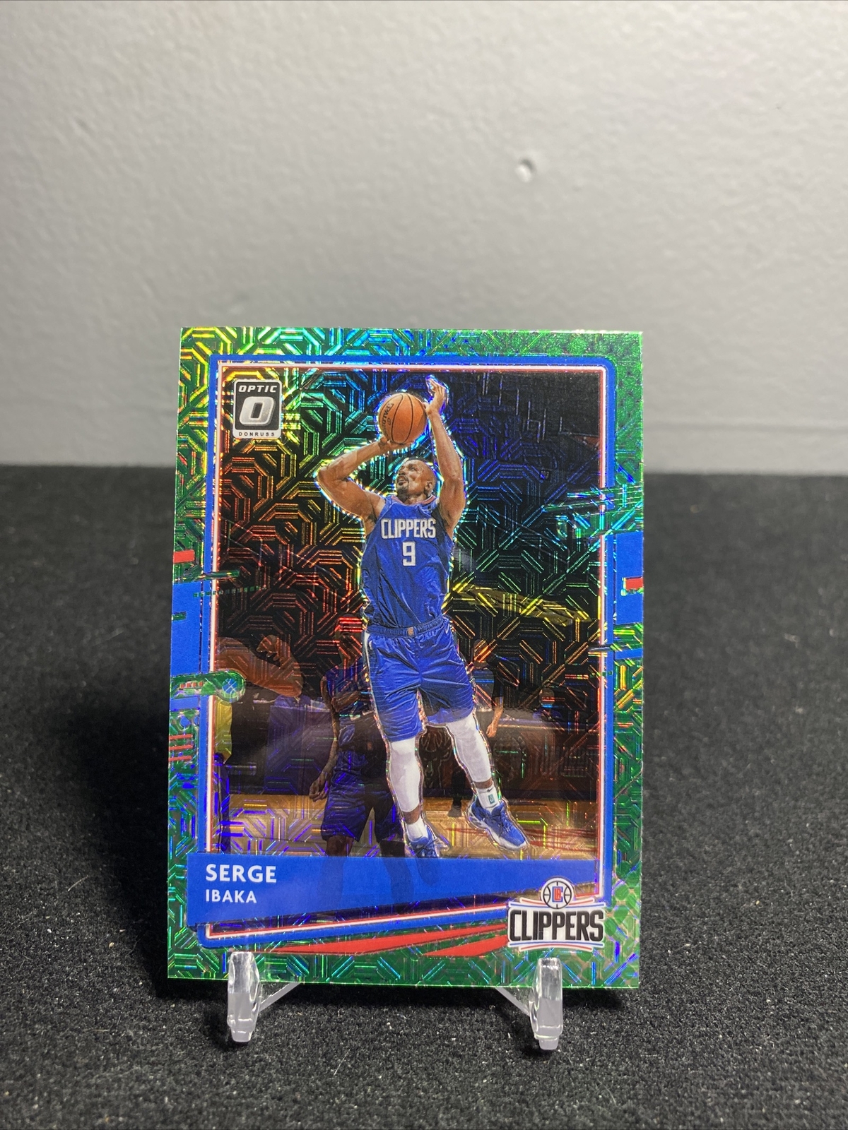 2020-21 Panini Donruss Optic Choice Dragon Prizm Card #91 Featuring Serge Ibaka - Rare Collectible Edition