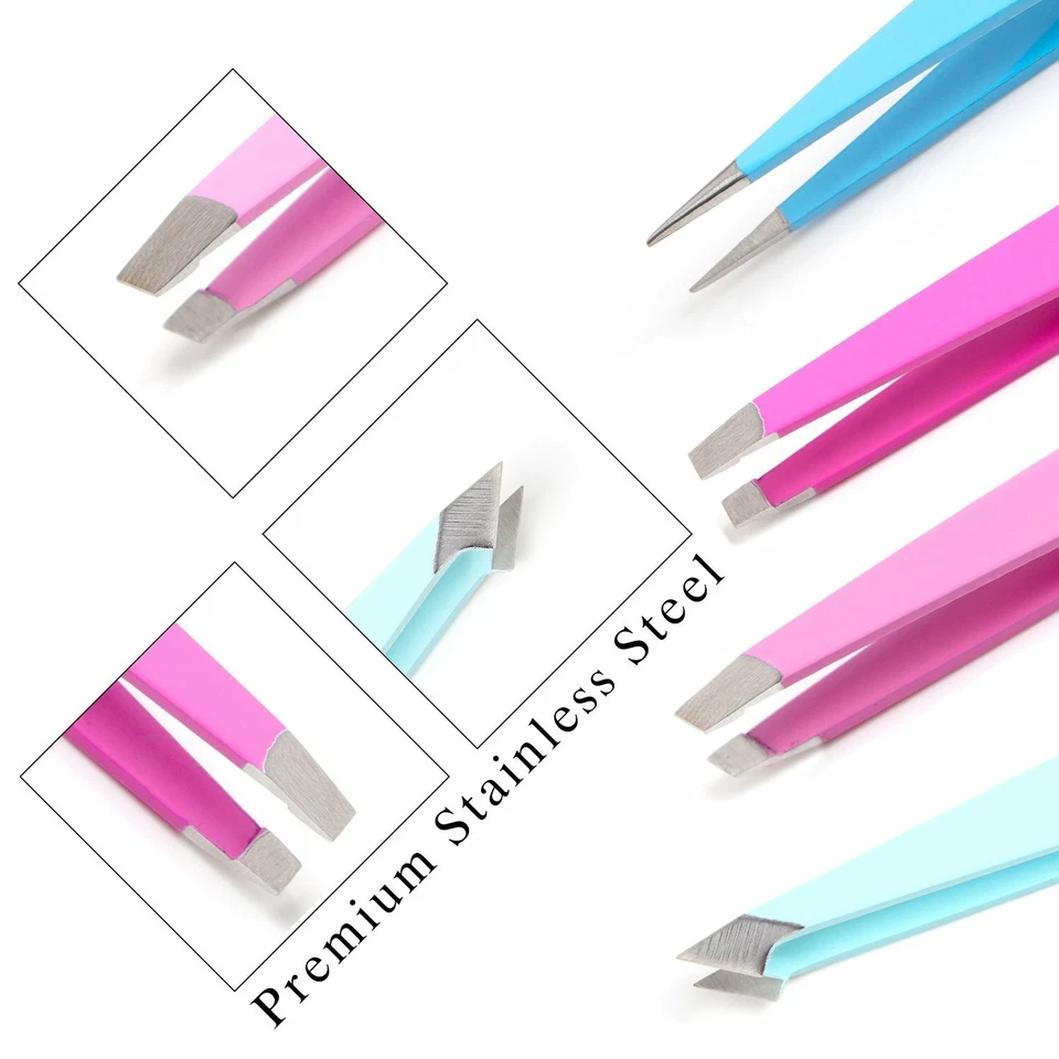 Ejiubas Stainless Steel Tweezer 4pcs Set - Image 4 of 4