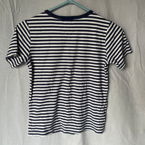 POLO RALPH LAUREN - White Navy Stripe T-Shirt - Youth 7 - Picture 3 of 3