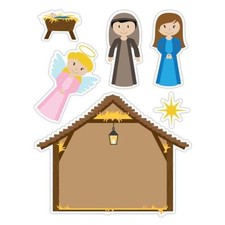 Nativity Stickers Pack of 12 Perfect Stocking Stuffers or Christmas Gifts