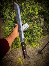 Handmade Carbon Steel Machete  | Survival Tool | Hunting Machete | Camping Gear