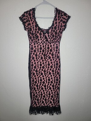 SWITCHBLADE STILETTO Pink And Black Lace Pinup Dress