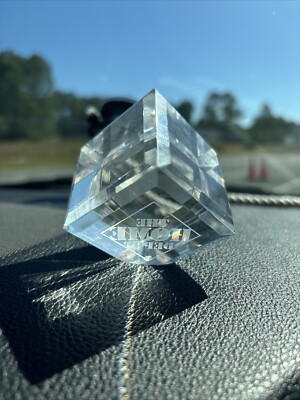 Beautiful 100% glass Home Depot cube crystal with great quality it s also very r