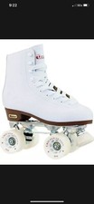 Chicago Women's Classic Roller Skates -Premium White Quad Rink Skates Size 8 US