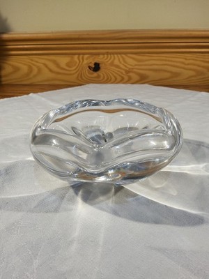 Vintage Orrefors Crystal Art Glass Stella Polaris Vicke Lindstrand Bowl Dish 5''