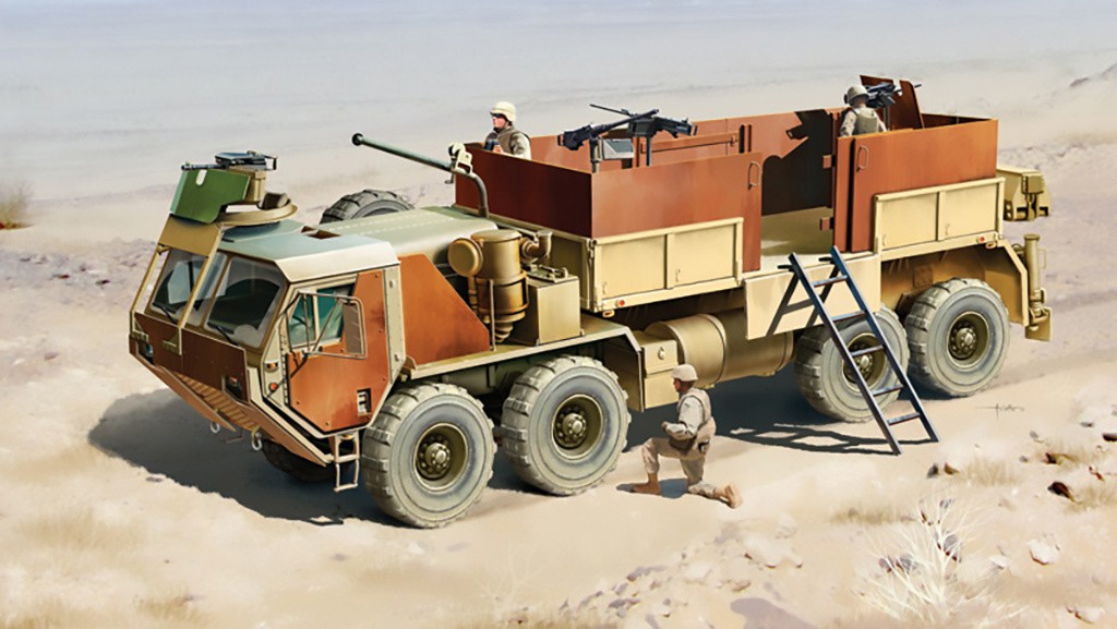 Italeri 1:35 M985 HEMTT Gun Truck Plastic Model Kit