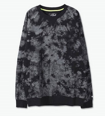 Neff Bart Society Crew Sweatshirt Men's Medium Black