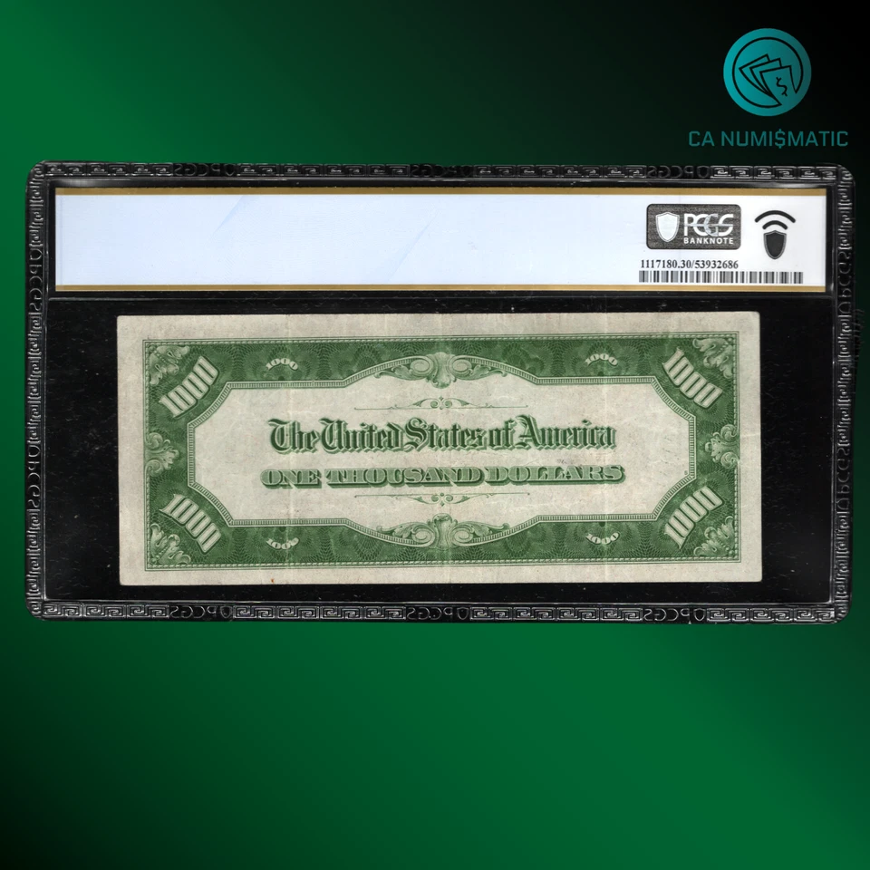Fr.2212-G (GA) 1934A $1000 DOLLARS FEDERAL RESERVE NOTE Chicago , PCGS 30, 43188 - Image 2 of 2