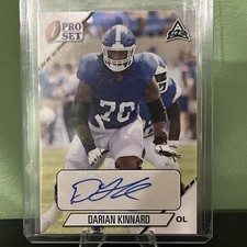 2021 Leaf Pro Set College Autographs Darian Kinnard #PS-DK1 (AU, RC)