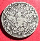 1915 US Barber SILVER Quarter "Philadelphia" Mint! "LIBERTY" Shows! FINE! — photo 2