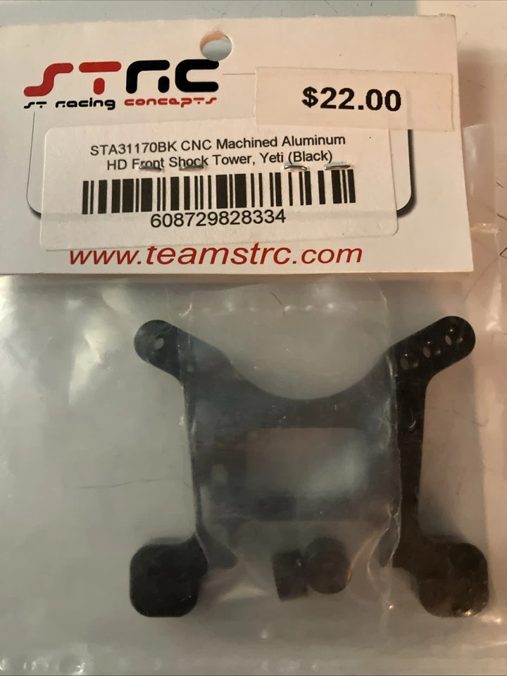STA31170BK STRC CNC Machined Alum HD Front Shock Tower for YETI - Image 4 of 4