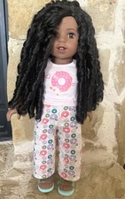 American Girl Truly Me African American Doll Donut Dream Piece beautiful curls