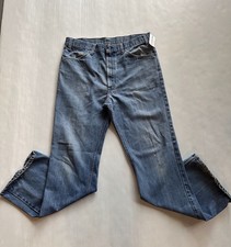 Vintage 70's Levi's Orange Tab Jeans Size 36x32 Light Wash Bell Flared 517 USA