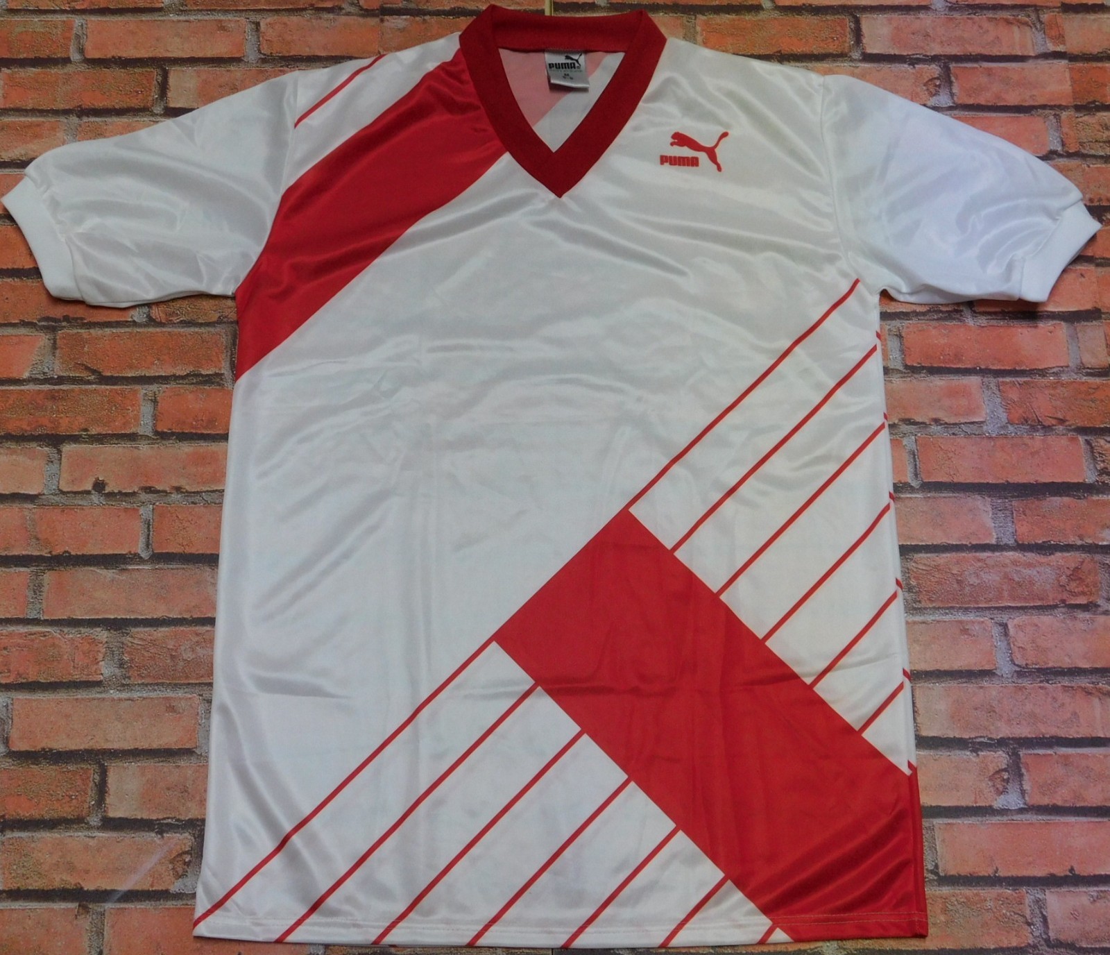 Puma Football Shirt Nolel Vintage Streetwear Made In West Germany (650) Size M