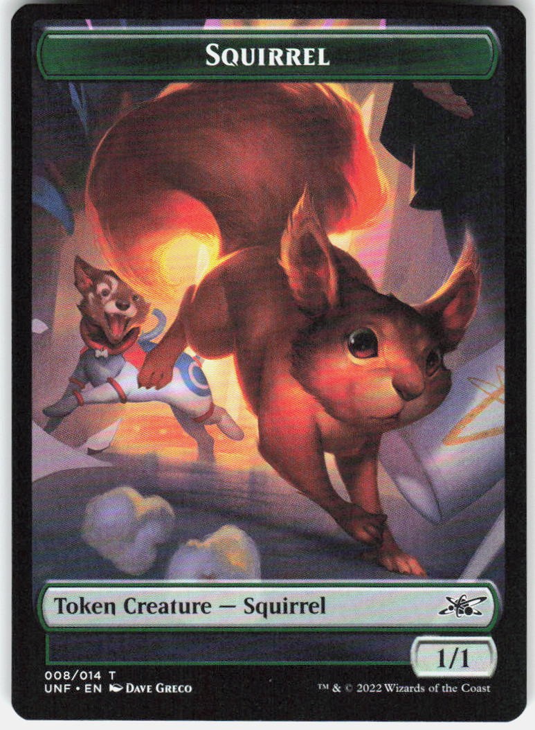 Squirrel Token UNF 8 English NM - MTG