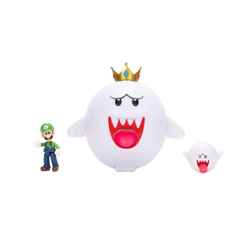 Nintendo King Boo with Luigi Action Figure Set - 3pk