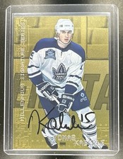 1999-00 In The Game Be a Player Signature Series Tomas Kaberle Gold Auto