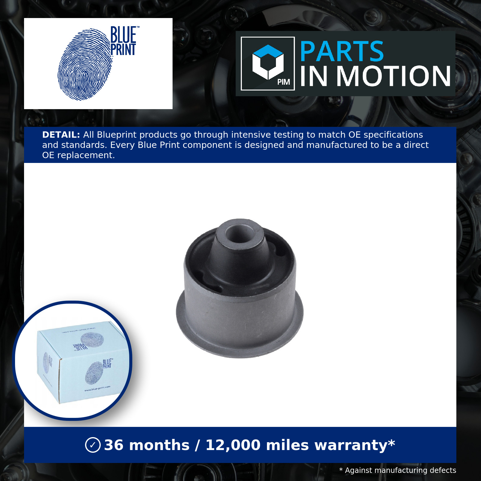 Wishbone / Control / Trailing Arm Bush Front Lower ADM58073 Blue Print Mounting