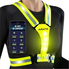 AVANTO LED Reflective Vest, Original, USB-C, High Visibility Safety Vest, Ref...