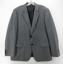 Armani Collezioni Sport Coat Men 44 Gray G Line Blazer Jacket Micro Geometric