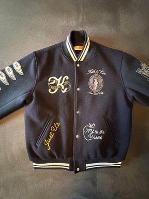 Kith New York Collegejacke Varsity Jacket blau XL