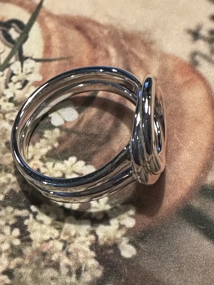 Silpada Karma Swirl Ring .925 Sterling Silver R6333 NEW Size 8 - Image 2 of 4