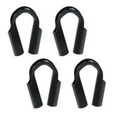 Rope Tube Thimble,4Pcs Stainless Steel Wire Rope Tube Thimble Heavy Duty Cabl...