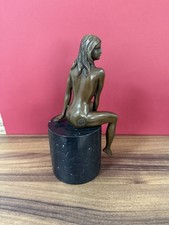 Bronze Woman Sculpture Female Elegant Figurative Art Statue Decor Lady Seated Bronze Woman Sculpture Female Elegant Figurative Art Statue Decor Lady Seated