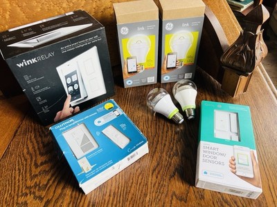 Smart Home Starter Bundle - Lutron, Wink, and GE (7 Items Total)