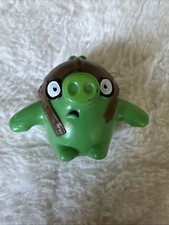 Angry Birds Green Pig Character Toy Figure Collectible with Brown Hat B2