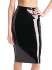 Commando Faux Patent Leather Midi Skirt - SK03 (MSRP-$128.00)