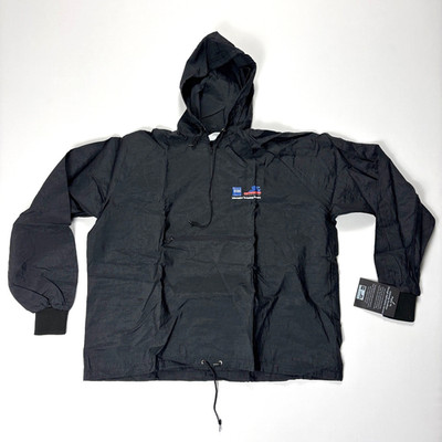 VTG EDS Project '96 Cycling Team Windbreaker Jacket Black L NWT Deadstock USA