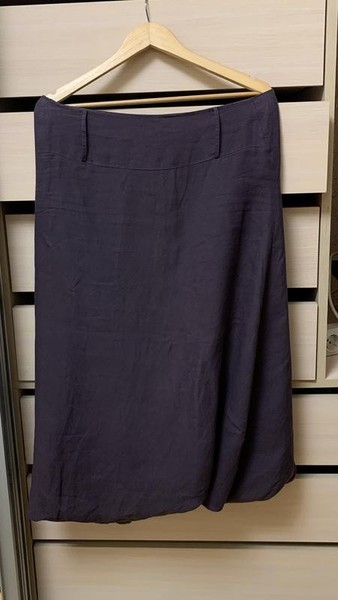 Sarah Pacini Grey Ci o 100% Maxi Skirt Size M-L