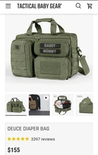 4th Gen Deuce Tactical Diaper Bag for Dads w/Included Changing Mat Stroller ...
