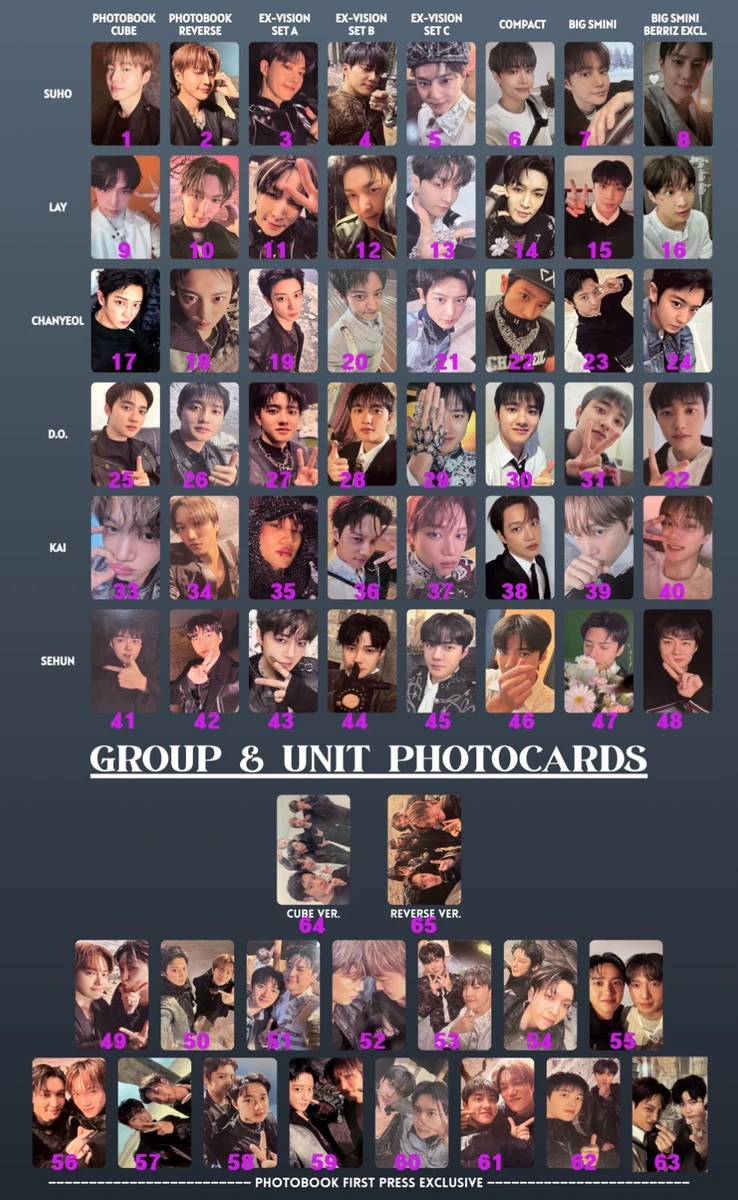 Exo Photocard for sale | eBay