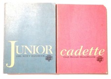 1963 Girl Scouts of America USA Handbooks Cadet & Junior Named
