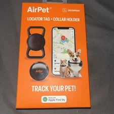 Smart Pet Tracker for Dogs & Cats – Works with Apple Find My | No AirTag Needed