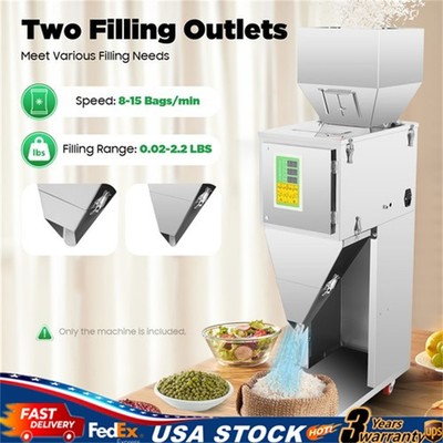 10-1000g Automatic Powder Filling Machine Particle Package Weighing Filler 110v.