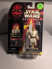 Star Wars Episode I Obi-Wan Kenobi Jedi Knight With Lightsaber Figure NIP 1999