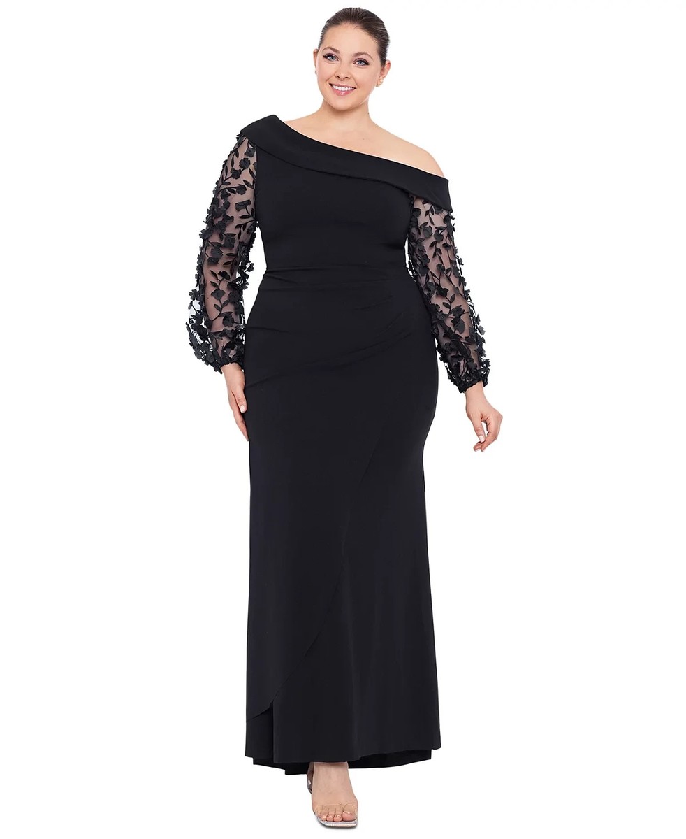 maternity bridesmaid dress long sleeve Lavetir A-Line/Princess V-Neck 3/4 Sleeves Floor-Length Dresses With Ruffle 2026 Dress - Midi Wrap Dress Black Midi Colour:Shoreline White Draping away to the