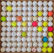 100 Used Golf Balls Shag Hit Away Practice Range various, Free Shipping