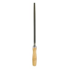 Image of 10" Square Bastard Cut File Bastard Metal File with Wood Handle, Grey/Yellow