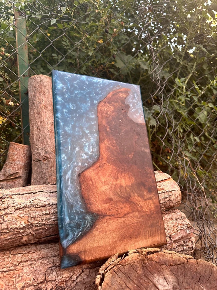 Epoxy Resin Cutting Board, Black Walnut Cutting Board, Epoxy Resin Serving Board - Image 3 of 4