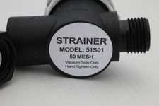 STRAINER 51S01 50 Mesh Vacuum Side Only Filter with Hose Barbs