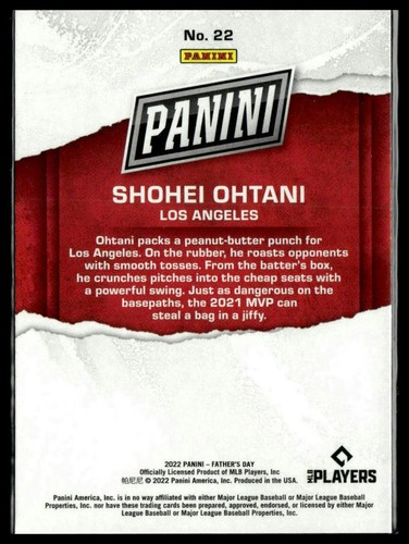 2022 Panini Father's Day #22 Shohei Ohtani - Picture 2 of 2